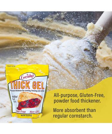 Cornabys Thick Gel 1 lb. (Pack of 1) | Premium Waxy Maize Starch | Gluten-free Non-GMO Natural Food Thickener for Soups, Sauces, and More - Buy Online on GoSupps.com