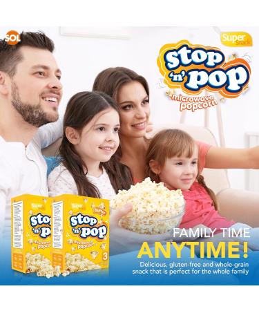 SOL 48pk Butter Flavour Microwave Popcorn Bags Bulk Butter Popcorn Popping Pop Corn Kernels for The Family Flavoured Popcorn Kernels Popcorn Microwave (16 Boxes with 3 Bags Per Box) Butter 5.31 g (Pack of 16) - Buy Online on GoSupps.com