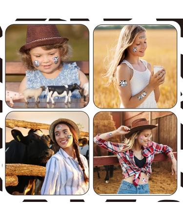 Glenmal 72 Sheet 540 Pcs Cow Temporary Tattoos for Kids - Birthday Party Decorations & Supplies - Cute Cow Tattoo Stickers - Ideal for Boys & Girls - Schools Prizes & Themed Parties - Buy Online on GoSupps.com
