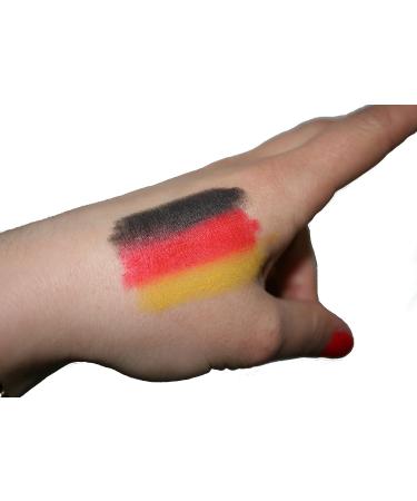 KarnevalsTeufel.de: 6 German Flag Fan Make-Up Pencils - Perfect for Events & Celebrations - Buy Online on GoSupps.com