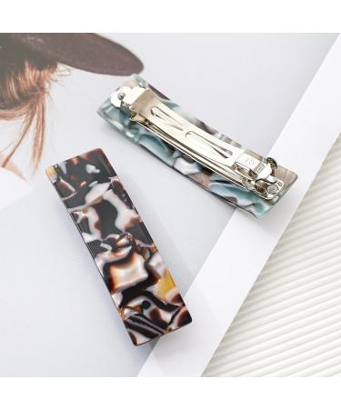 Buy Large Retro French Vintage Hair Clips - 2 Piece Set for Thick Hair - Stylish Automatic Hair Barrettes for Women - Buy Online on GoSupps.com