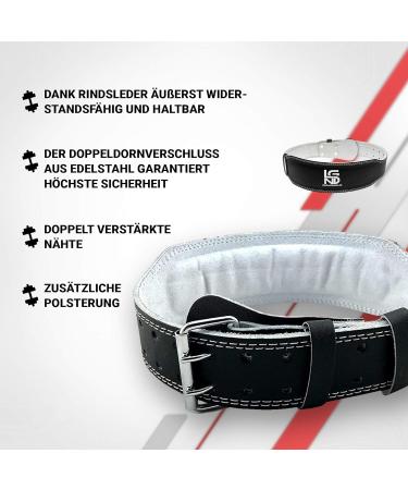 Buy Weight Leaks Leather Fitness Belt - Optimal Protection for Bodybuilding Strength Training and CrossFit - Buy Online on GoSupps.com