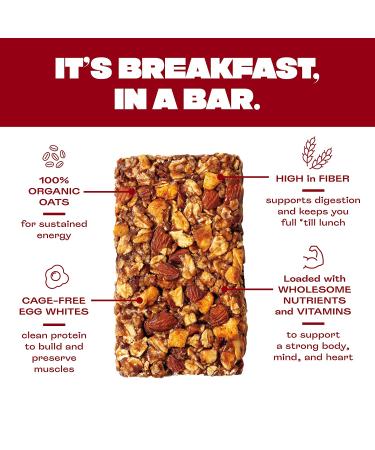 Apple Cinnamon Breakfast Bars - All Natural Protein Bars, Gluten Free, Dairy Free - 12 Count - Buy Online on GoSupps.com