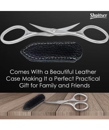 Shpitser German Stainless Steel Manicure and Pedicure Nail Scissors - Handmade in Solingen, Germany - Leather Case Included (Black) - Buy Online on GoSupps.com