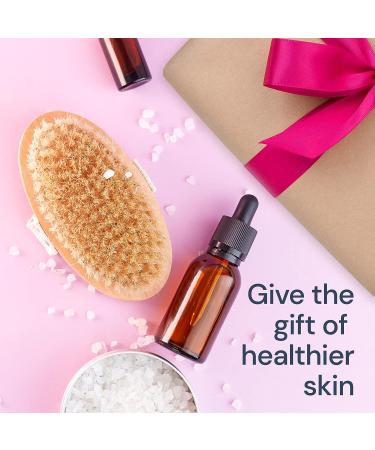 Wet and Dry Body Brush Exfoliator by Scala Beauty | Soft Bristle Brush for Smooth, Radiant Skin - Exfoliates Dead Skin, Reduces Cellulite, Stimulates Blood Flow | 5 x 2.75 in Dry Brush - Buy Online on GoSupps.com