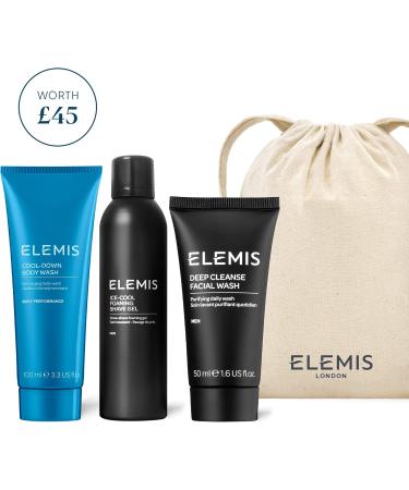 ELEMIS Men s Head-to-Toe Grooming Collection 3-Piece Daily Essentials to Elevate his Skin Gift Set Includes: Pollutant-Targeted Deep Cleanse Facial Wash Foaming Shave Gel and Cool-Down Body Wash - Buy Online on GoSupps.com