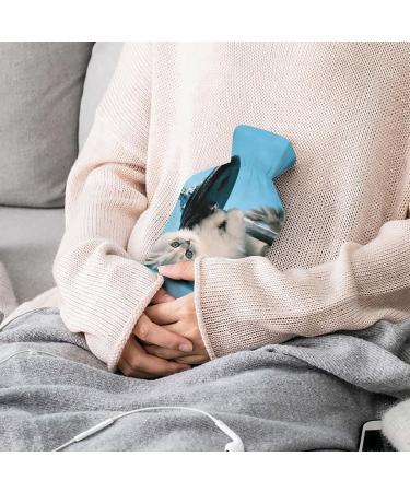 Buy Cat Weightlifting Hot Water Bottle | Plush Bed Hand Warmer for Adults & Kids - 26.5x15.3cm - International Shipping - Buy Online on GoSupps.com