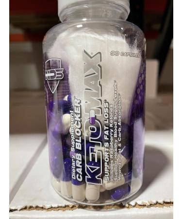 Keto-Max Dietary Supplement | Carb & Fat Blocker with Chromium | Stimulant-Free Fat Burner | 90 Capsules for a Toned Body - Buy Online on GoSupps.com