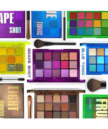 Blue Tonic 15-Color Matte Glitter Eyeshadow Palette | Highly Pigmented, Long-Lasting Makeup for Daily Party Looks - Buy Online on GoSupps.com
