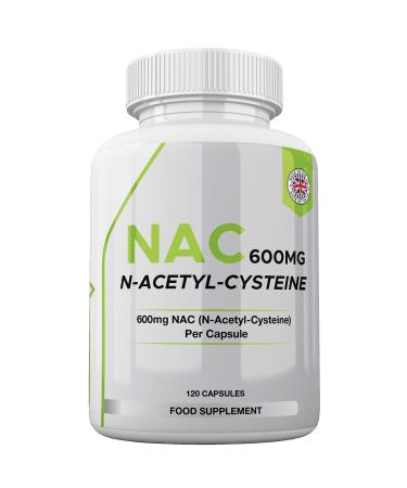 NAC Supplement (600mg) - 120 Capsules | N-Acetyl-Cysteine Amino Acid - UK Made