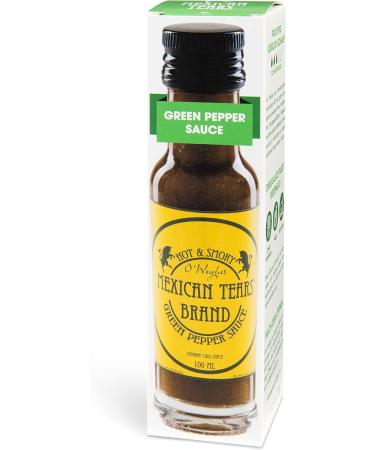 Mexican Tears - Green Pepper Sauce Hot Sauce 100ml Chilli Sauce  - Buy Online on GoSupps.com