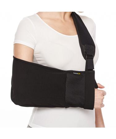 Arm Sling for Shoulder Injury by BraceUP for Women and Men - Rotator Cuff Torn, Wrist and Elbow Surgery with Adjustable Padded Arm Support Straps