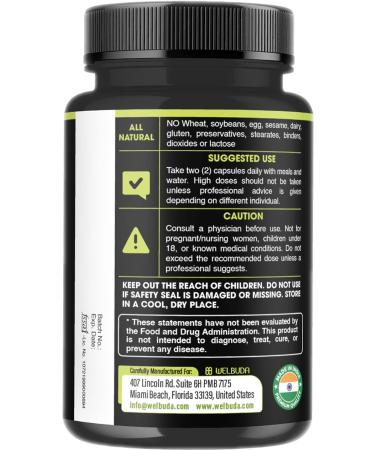WELBUDA 1000mg Ginger Supplements Capsules with Berberine HCl Elderberry Echinacea & More - 11in1 Support Digestion Joint Health Immune System and Heart Health - 210 Ginger Pills - Buy Online on GoSupps.com