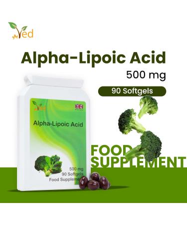Acide alpha-lipo que Ved | Sans OGM sans gluten | Aide maintenir le niveau de sucre dans le sang | 500 mg 90 g lules (paquet de 2) - Buy Online on GoSupps.com