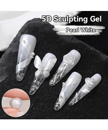  XUQEAYWD Nail Sculpting Gel - 3D Pearl Sculpting Gel for Nail Design - Non-Stick Manicure Decoration Products for Flower Sculpting and Nail Extensions - French Manicure - Buy Online on GoSupps.com