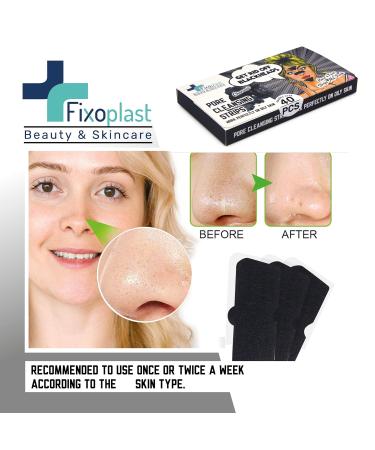 Pore Cleansing Strips - Charcoal Blackhead Remover for Nose Chin & T-Zone | 40 Strips - Buy Online on GoSupps.com
