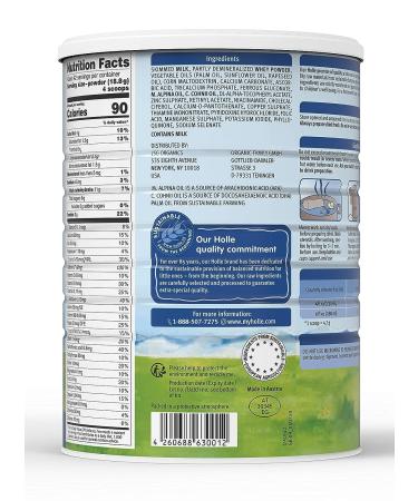 Holle Non-GMO European Whole Milk Toddler Drink with DHA | 1 Year & Up - Buy Online on GoSupps.com