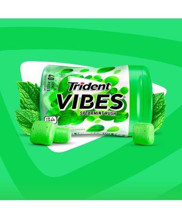 Trident Vibes Rush Sugar - Spearmint - 40 Pieces - Buy Online on GoSupps.com