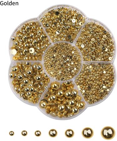 Unique Half Beads Nail Art Accessories Unique Nail Craft Decoration for Beautiful Women Nails - Buy Online on GoSupps.com