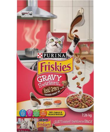 Friskies Gravy Swirlers | Surfin' & Turfin' Dry Cat Food (7.26 kg Bag each) - Buy Online on GoSupps.com