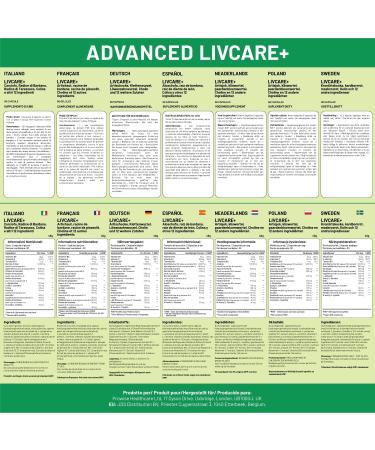 Advanced Livcare+ 60 Capsules | Added with Choline Artichoke Burdock Root Dandelion Root and 12 Other Active Ingredients | Liver Cleanse Detox and Repair for Men and Women by Prowise - Buy Online on GoSupps.com