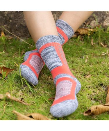 YUEDGE Women's Hiking Socks - Performance Cushion Crew Socks for Golf, Workout, and Athletic Activities - Pack of 5 (Blue/Green/Purple/Red/Yellow) - Size 5-9 - Buy Online on GoSupps.com
