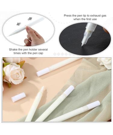 Blulu French Manicure White Tip Pen - 4 Pcs Nail Art Set for Women | DIY Pedicure & Traditional Nail Polish | International Shipping Available - Buy Online on GoSupps.com