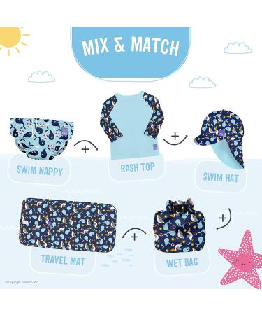Buy Bambino Mio Reusable Swimming Diaper & Reversible Sun Hat Bundle for Babies & Toddlers - Parrot Divers XL (2+ Years) - Buy Online on GoSupps.com