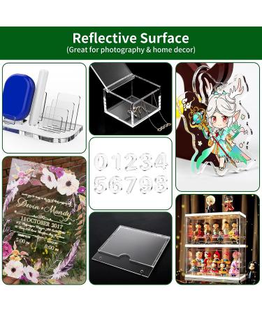 2 Pieces 12 x 18 Cast Acrylic Sheet Plexiglass Sheets 1/8 inch Thick (3mm) Clear Acrylic Sheet Clear Plastic Sheet for Sign Craft Photo DIY Display Projects 12 x18 x 3mm 2 - Buy Online on GoSupps.com