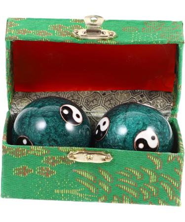 Ultechnovo 8 STK Health Massage Handballs - Black Cloisonn Baoding Balls for Hand Training & Fitness - Buy Online on GoSupps.com