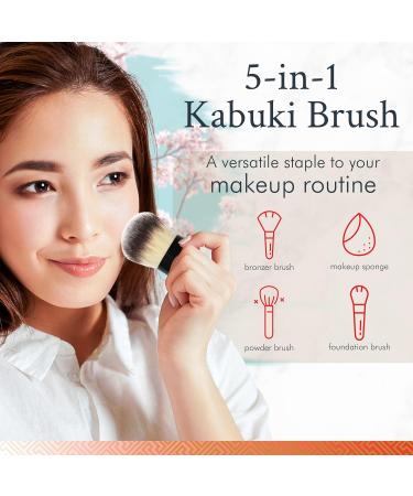 Buy Amaterasu Kabuki Brush - Multi-Use Ultra-Soft Vegan & Cruelty-Free for Powder Foundation Blush & Bronzer - Seamless Blending Tool for All Skin Types - Buy Online on GoSupps.com