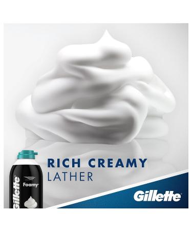 Gillette Foamy Shaving Cream Sensitive Skin 11oz - Pack of 12 - Buy Online on GoSupps.com