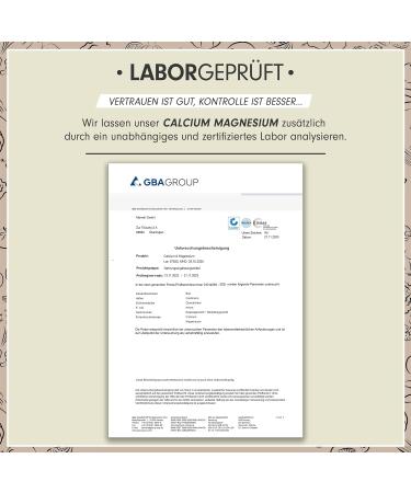 Calcium & Magnesium 800mg + 400mg - Vegan High-Dose 3x120 Capsules | Natural Red Algae & Magnesium Citrate | Made in Germany - Buy Online on GoSupps.com