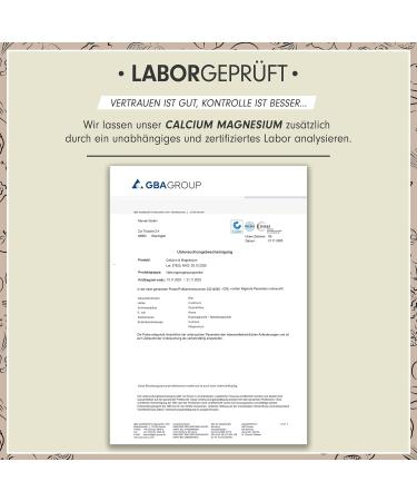 Calcium & Magnesium 800mg - Vegan High-Dose 2x120 Capsules | Bioavailable Red Algae & Magnesium Citrate | Made in Germany - Buy Online on GoSupps.com