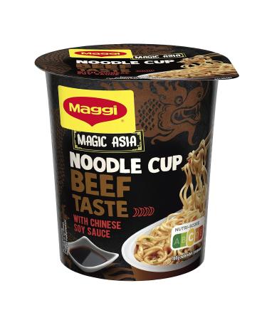 Maggi Magi Magic Asia Noodle Cup Beef - Instant Spicy Pasta Snack 8 Pack (8x63g) - Asian Ready Meal - Buy Online on GoSupps.com