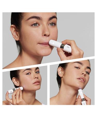 Braun Mini Electric Facial Hair Remover for Women - Quick, Gentle, and Portable with Smartlight - Ideal for Upper Lips, Chin, and Cheeks - Perfect for On-the-Go Makeup Application - Buy Online on GoSupps.com