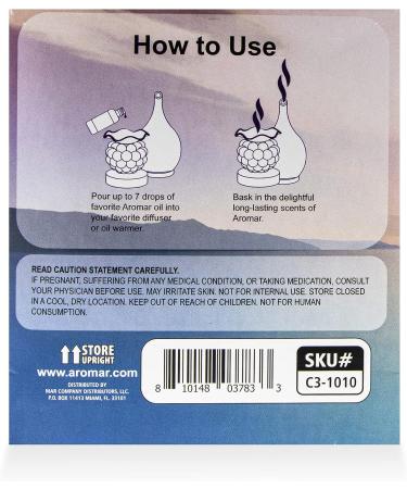 Aromar Premium Fragrance Oil 2oz 3 Pack - Long Lasting Aromatherapy Scents for Living Room, Bedroom, and Kitchen - Fresh Linens, Baby Powder, Innocence - 2 Fl Oz - Buy Online on GoSupps.com