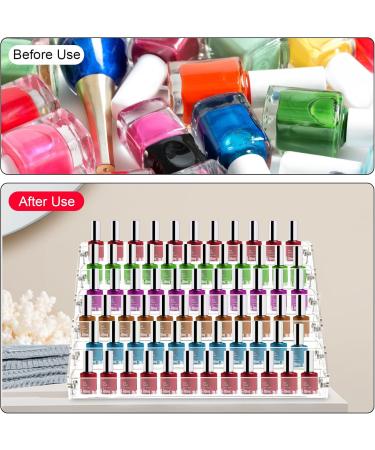 XiYee 6 Tier Nail Polish Storage Organiser Display Nail Polish Stand Nail Polish Shelf Acrylic Nail Polish Holder Perfume Storage Skin Care Organiser - Buy Online on GoSupps.com