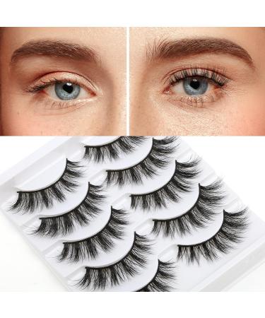 Buy Premium Synthetic Lashes | Natural Look Vegan Silk Mink False Eyelashes SD05 | International Shipping Available - Buy Online on GoSupps.com