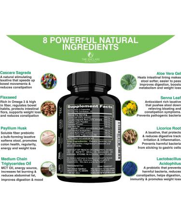 Colon Cleanse Detox: 15-Day Fast-Acting Cleanse Diet Pills with Probiotic, Fiber & Natural Laxatives for Constipation Relief & Gut Health - Boosts Energy & Focus - Buy Online on GoSupps.com