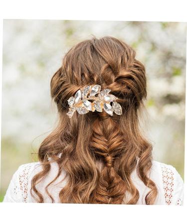 DOITOOL small willow leaves hair girl small bridal hair comb Miss Japanese and Korean wedding bridal hair comb headpiece for bride gold headpiece hair accessories Clip - Buy Online on GoSupps.com