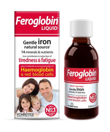 Vitabiotics Organic Feroglobin Liquid 500ml - Buy Online on GoSupps.com