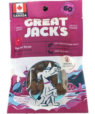 Great Jacks Grain Free Liver with Cheese Liver with Kelp Real Liver Recipe 3 X 56g. - Buy Online on GoSupps.com