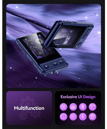 AGPTEK MP3 Player with Bluetooth 5.3, A30X 2.4" Full Touch Screen 32GB Music Player - Blue  - Buy Online on GoSupps.com