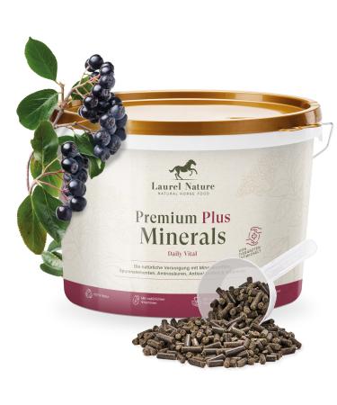Laurel Nature Premium Plus Minerals 3kg 100% nature Mineral feed horses vitamin C zinc selenium mineral feed for young horses/leisure/horse senior snacks horses accessories 3 kg (1 Pack)