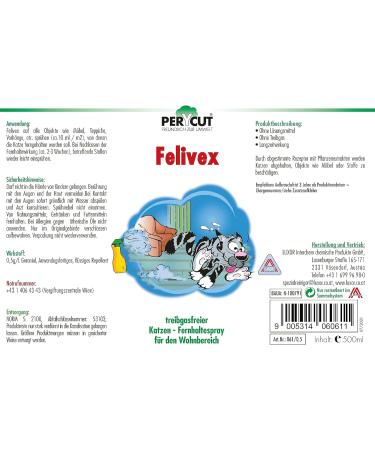Buy Parycut Felivex Cats Stop 500ml - Effective Flea & Tick Treatment for Cats - Fast Worldwide Shipping - Buy Online on GoSupps.com