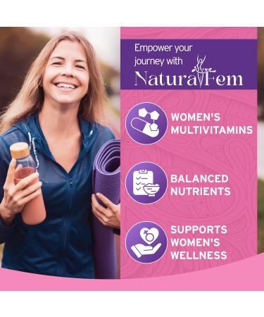 Naturalfem Ultra Vita Multivitamin for Women - Balance of Vitamins Minerals & Herb Extracts - Womens Vitamins A C D E and Zinc for Energy Immunity & Female Support - 60 Capsules - Buy Online on GoSupps.com