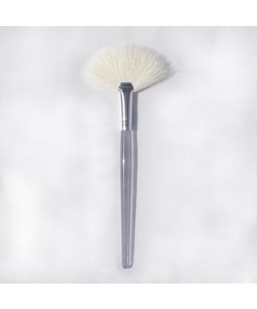 Buy Natural Fluffy White Goat Hair Fan Brush for Skincare & Estheticians - Soft & Medium Size - International Shipping Available - Buy Online on GoSupps.com