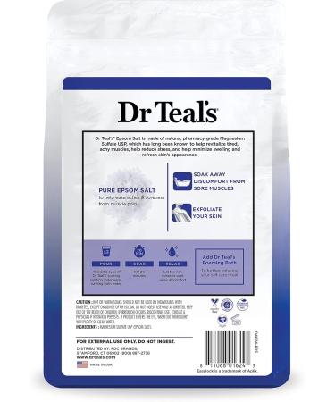 Dr. Teal's Pure Epsom Salt Soak - Fragrance Free 4 lbs | International Shipping Available - Buy Online on GoSupps.com