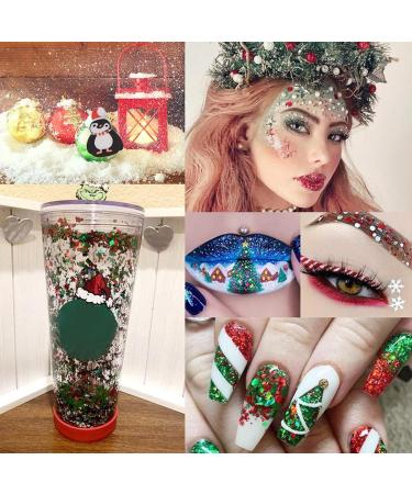 Christmas Nail Cute 3D Santa Claus Snowflake Elk Nail Glitter Christmas Nail Decals Small Christmas Nail Art Stickers Style 2 Beauty Supplies - Buy Online on GoSupps.com